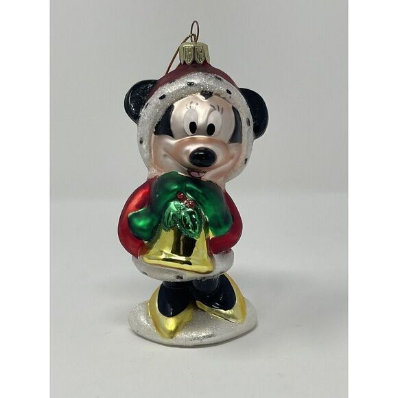 Disney Christmas Ornament Minnie Mouse Vintage 2000 Energizer Blown Glass - Picture 1 of 4